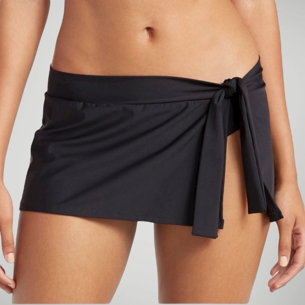 Tommy Bahama Black Swim Skirt Bikini Bottom